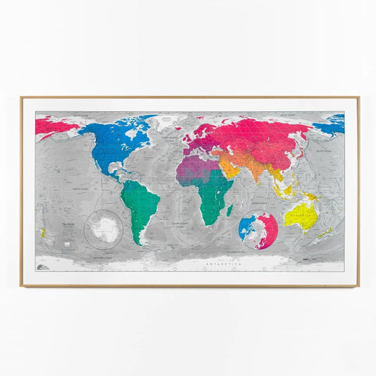 Colour Map - Version 3 World Map - Laminated