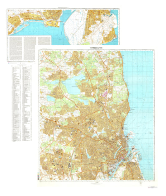 Copenhagen (Denmark) 2-Sheet Set - Soviet Military City Plans