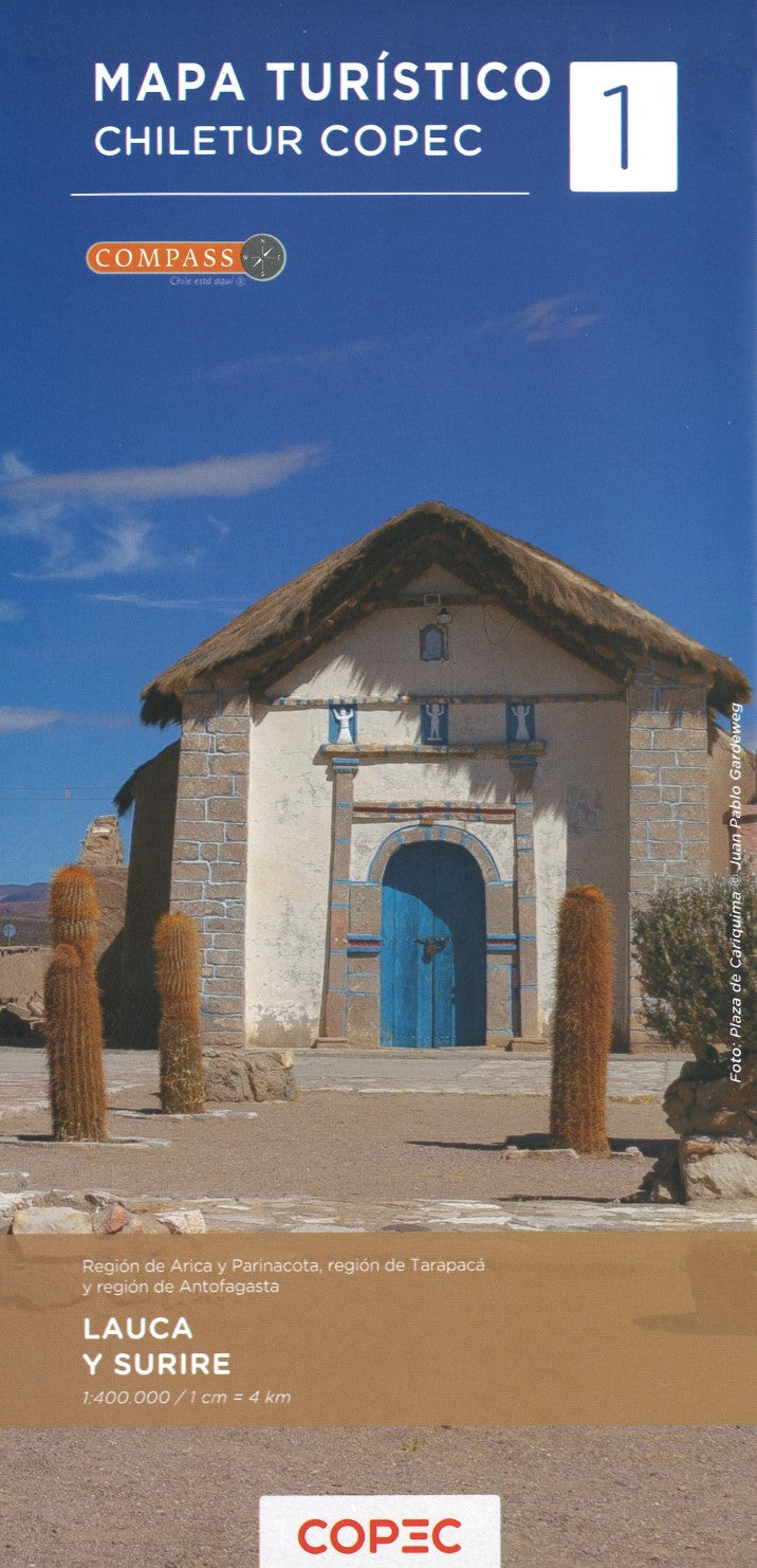 Lauca National Park & Salar de Surire Natural Monument - Chile Tourist Road Map #1