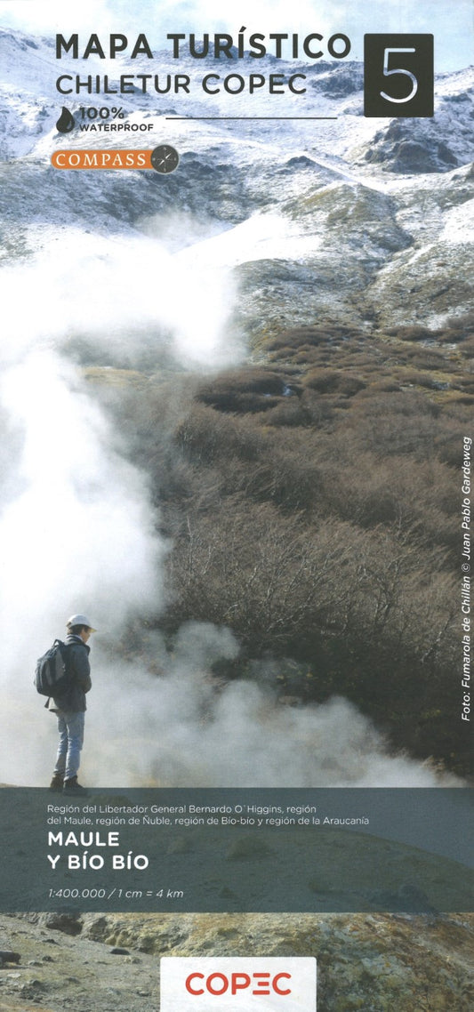 Maule Y Bío Bío (Regíon del Libertador General Bernardo O'Higgins, Regíon del Maule, Regíon de Ñuble, Regíon de Bío-bío & Regíon de la Araucanía) - Chile Tourist Road Map #5
