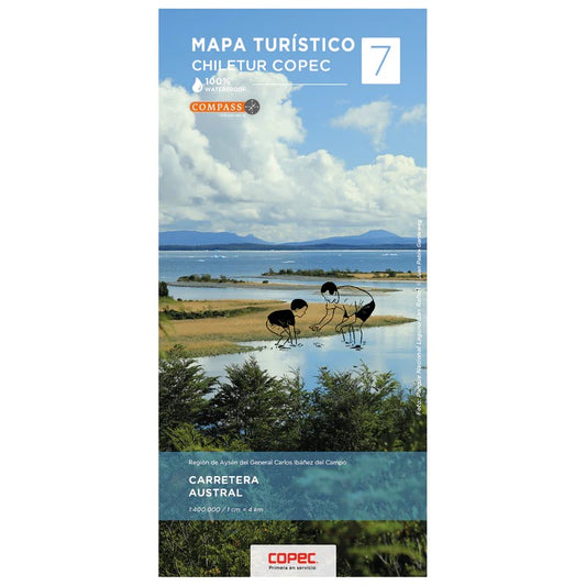 Mapa Turístico : Chiletur Copec 2023/2024 : Carretera : Austral