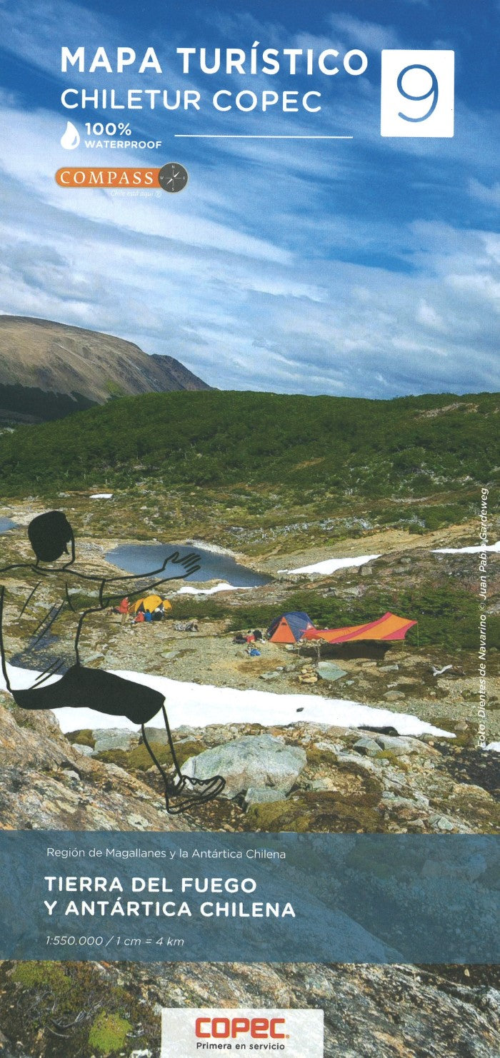 Mapa turistico Chiletur COPEC : Tierra del Fuego y Antártica Chilena Mapa #9