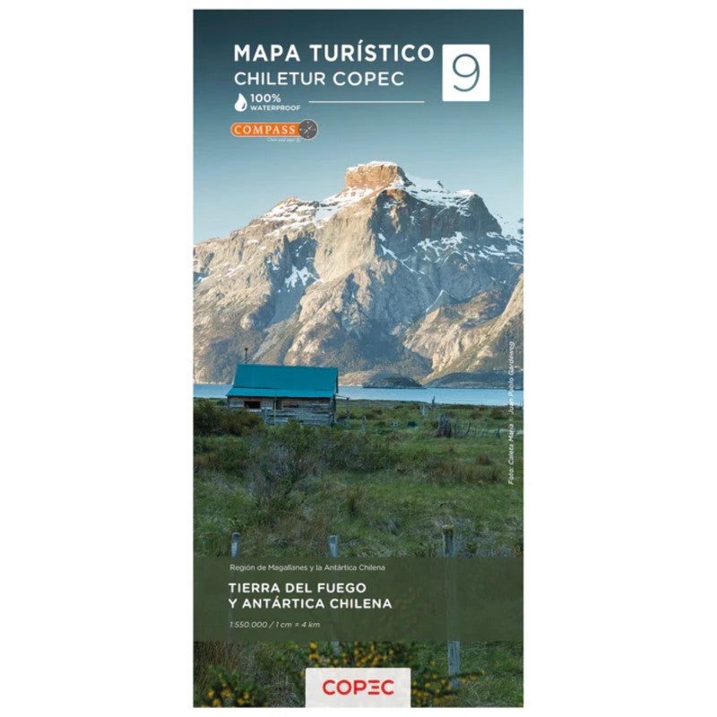Mapa turistico Chiletur COPEC : Tierra del Fuego y Antártica Chilena Mapa #9