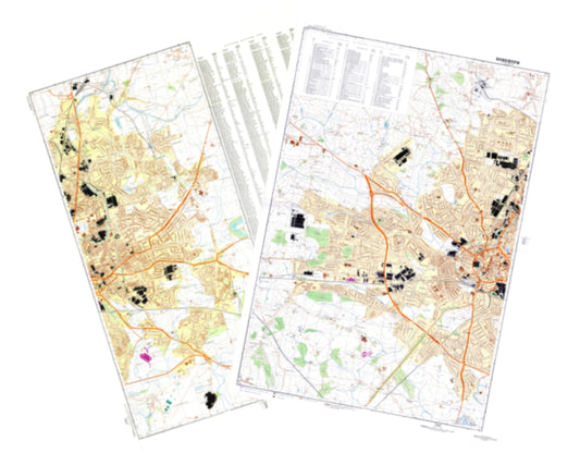Coventry (UK) 2-Sheet Set - Soviet Military City Plans