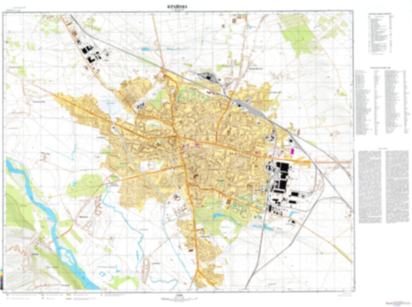 Craiova (Romania) - Soviet Military City Plans