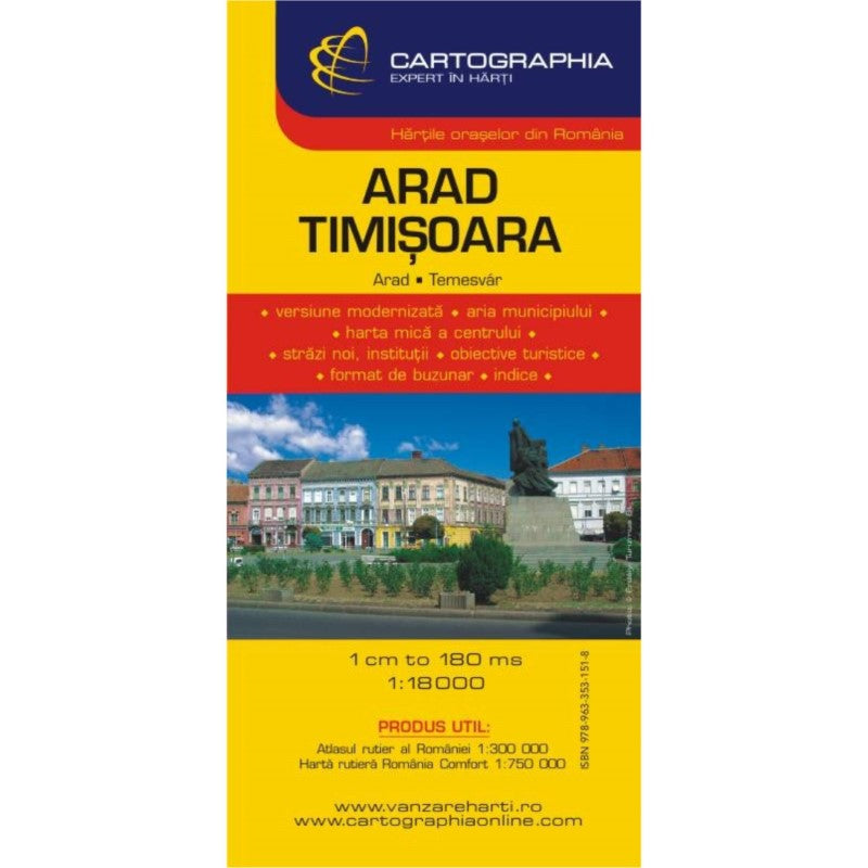 ARAD, TIMISOARA city map