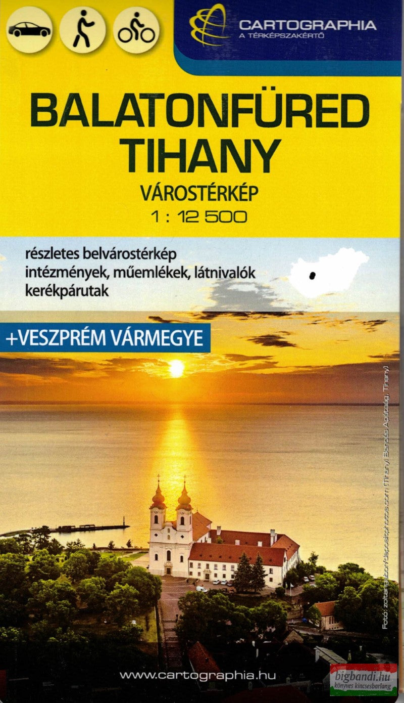 BALATONFÜRED, TIHANY map