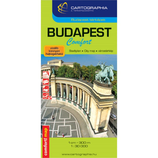 BUDAPEST Comfort map (laminated)