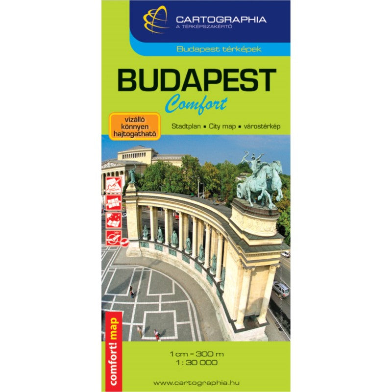 BUDAPEST Comfort map (laminated)