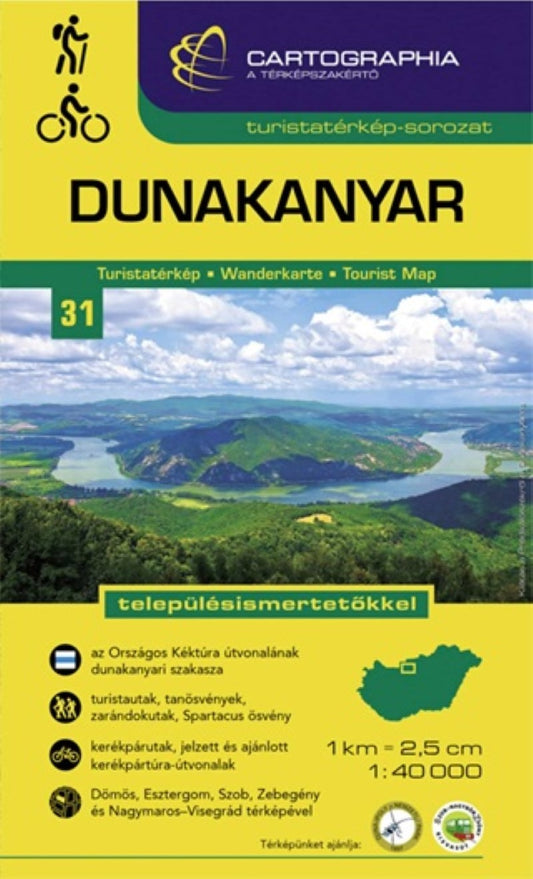 DANUBE BEND / DUNAKANYAR tourist map