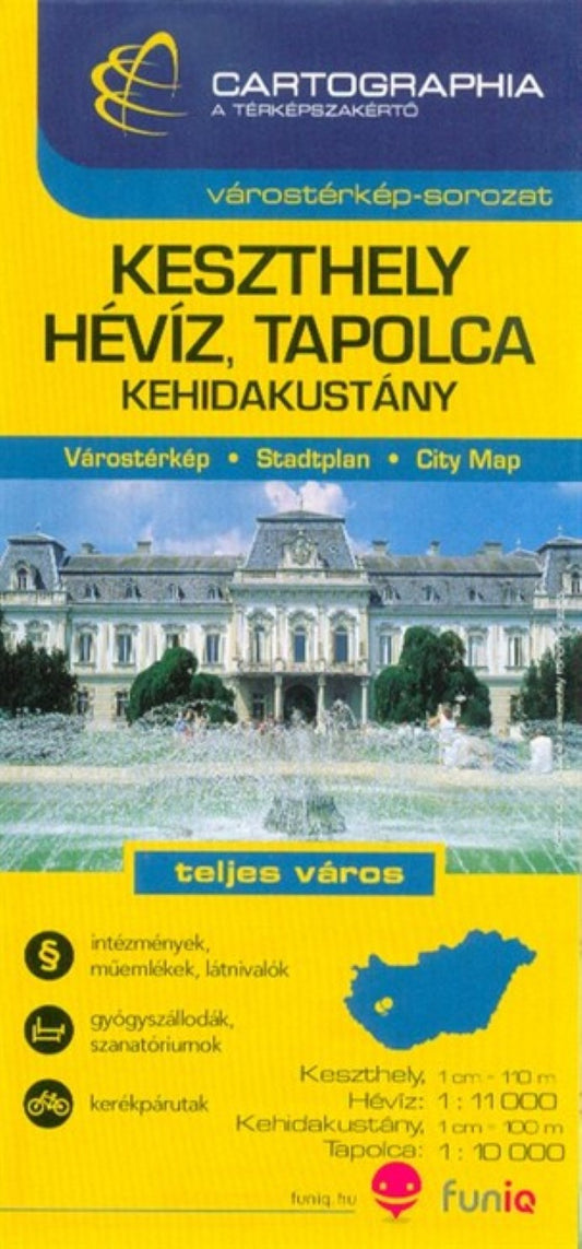 KESZTHELY, HÉVÍZ, KEHIDAKUSTÁNY, TAPOLCA map
