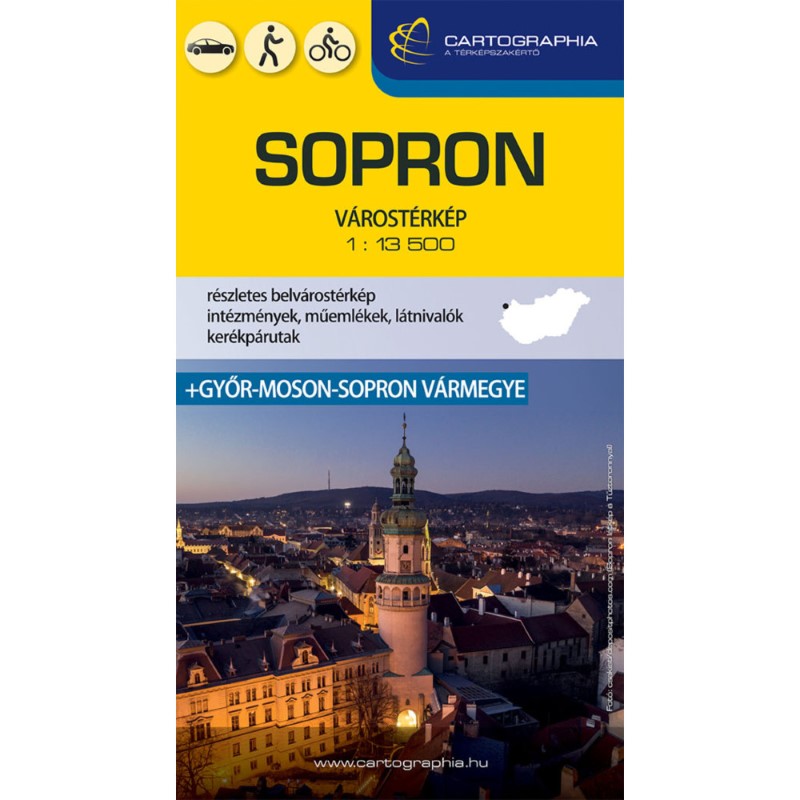 Sopron, Hungary City Map