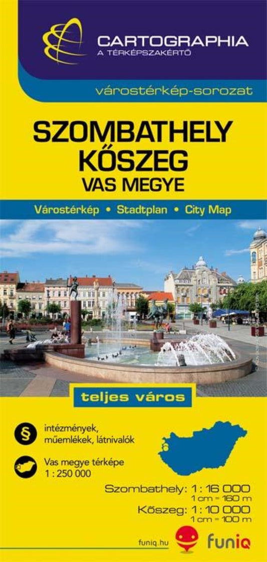 SZOMBATHELY, KSZEG map