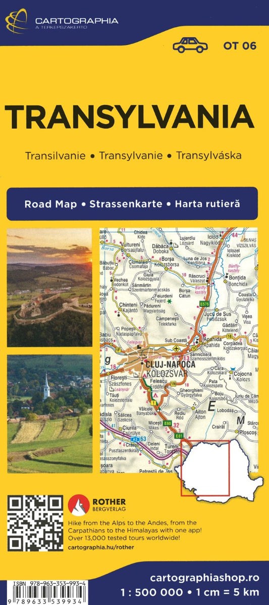 Transylvania : Regional Road Map : Discover & Explore : 1:500 000 = Erdély: országrésztérképek : 1:500 000