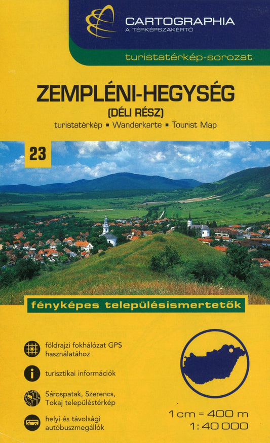 Zemplen Mountains (South) Hiking Map