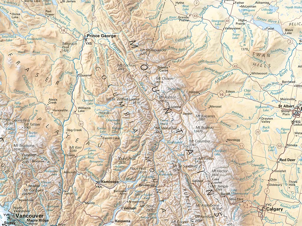 Canada Land Cover Fine Art Print Map
