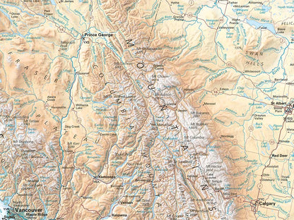 Canada Land Cover Fine Art Print Map