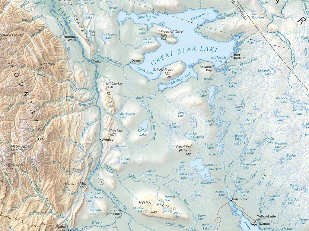 Canada Land Cover Fine Art Print Map