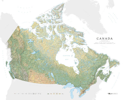 Canada Land Cover Fine Art Print Map