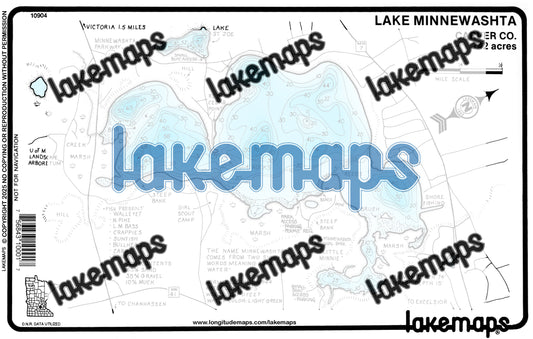 Carver County, MN - MINNEWASHTA / St. Joe - Lakemap - 10904