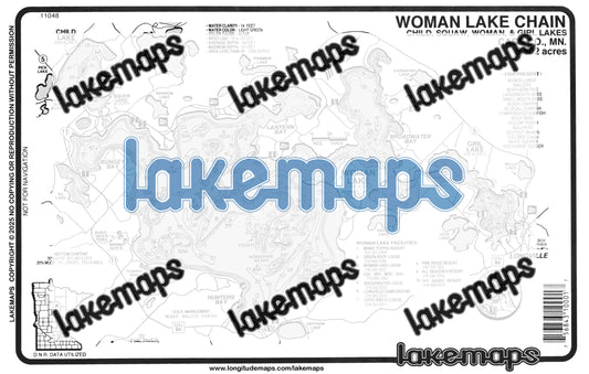 Cass County, MN - WOMAN / Girl - Lakemap - 11048