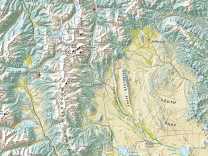Colorado Land Cover Fine Art Print Map
