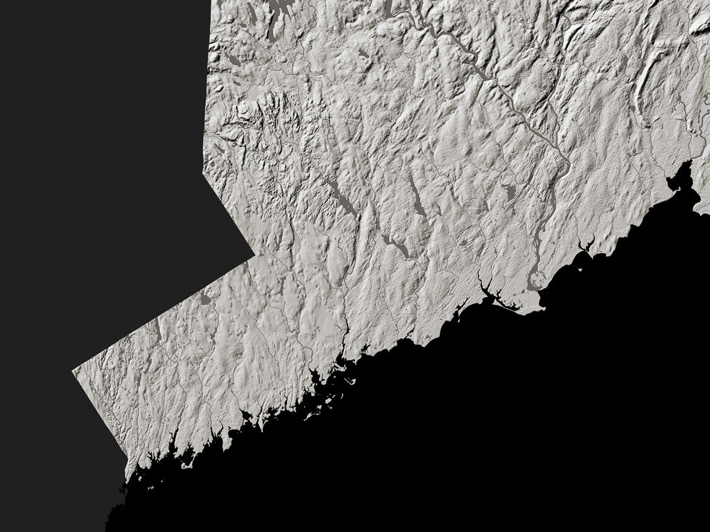 Connecticut Archival Print Map