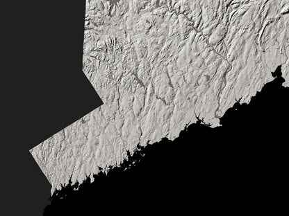 Connecticut Archival Print Map