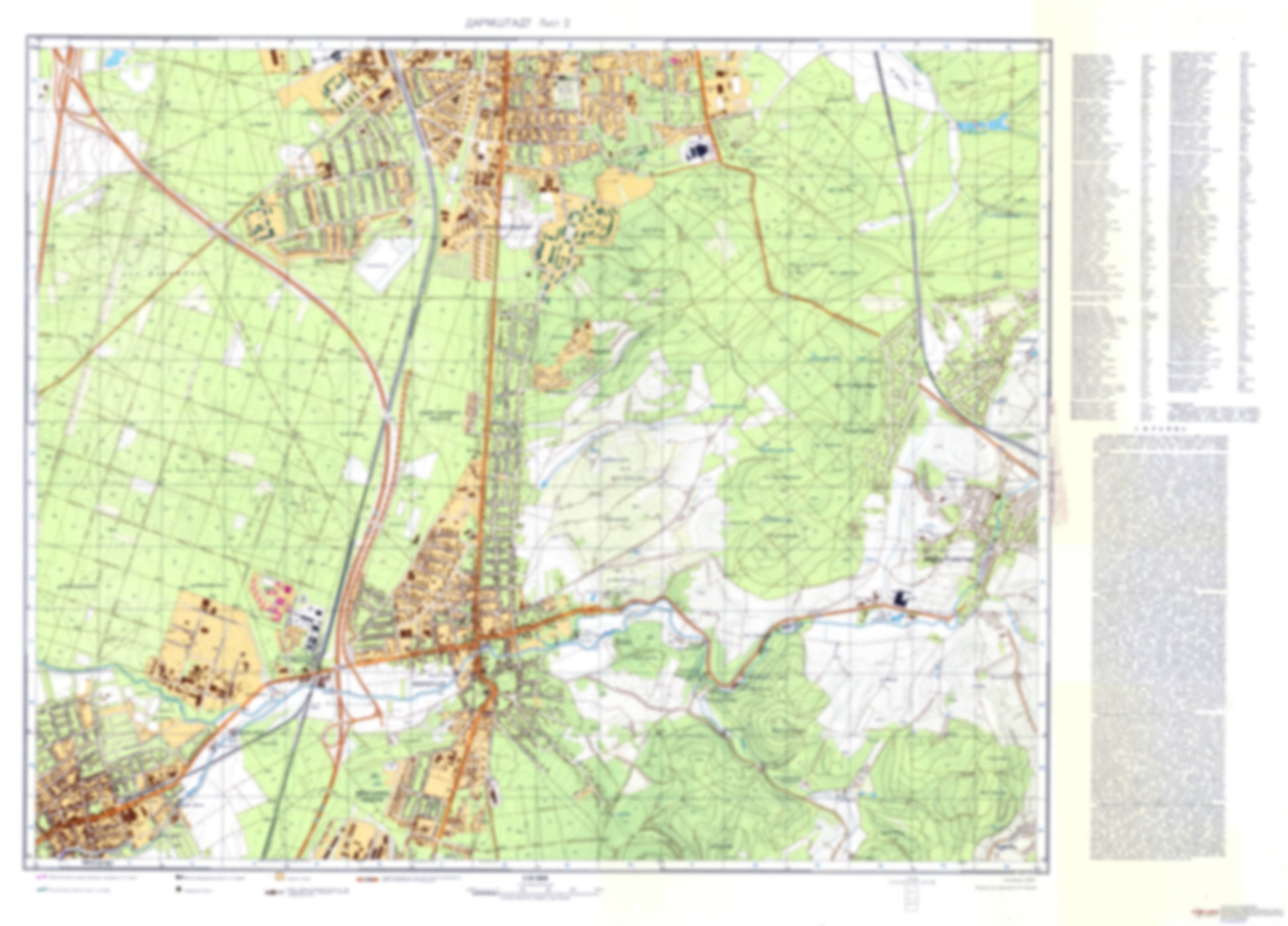 Darmstadt 2 (Germany) - Soviet Military City Plans