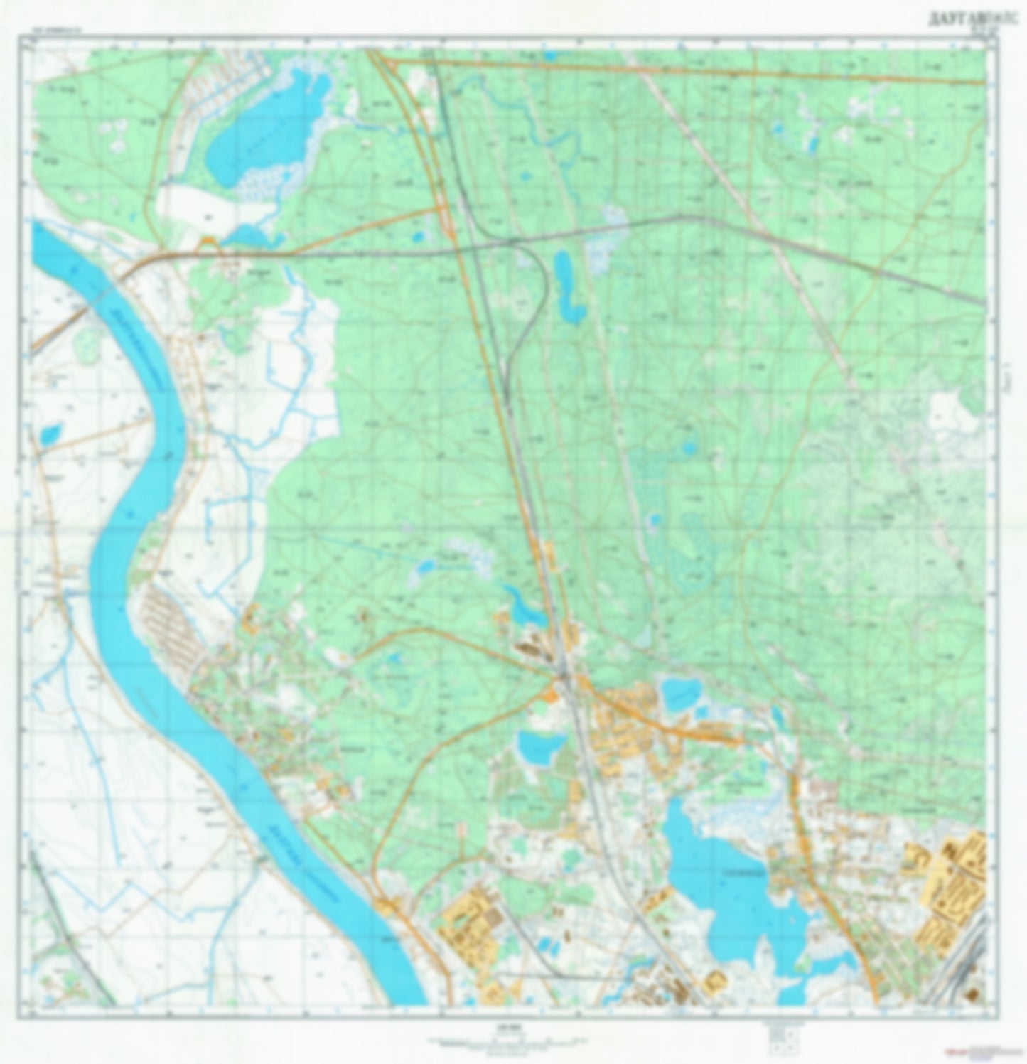 Daugavpils 1 (Latvia) - Soviet Military City Plans