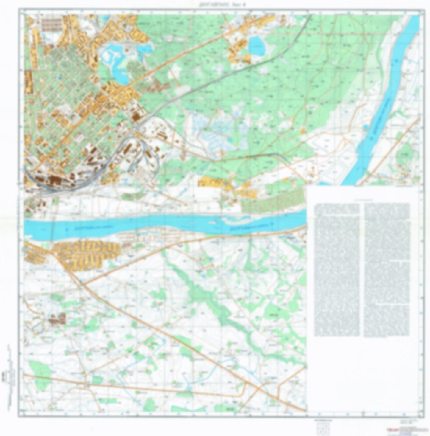 Daugavpils 4 (Latvia) - Soviet Military City Plans