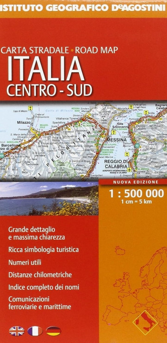 Italy, Central-South, Road Map
