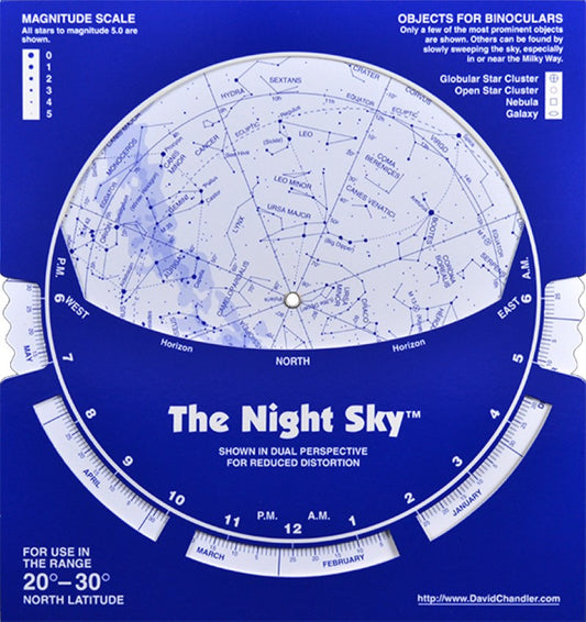 Cardboard Night Sky 20°-30° North Latitude