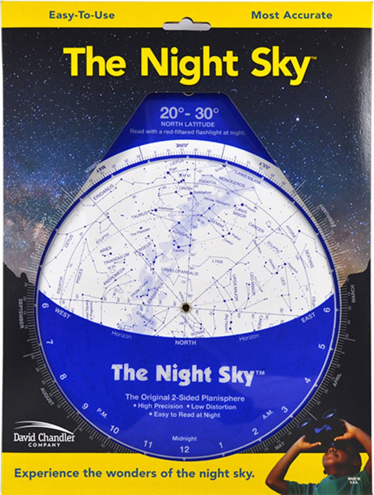 The Night Sky Planisphere 20°-30°N (Large Plastic)