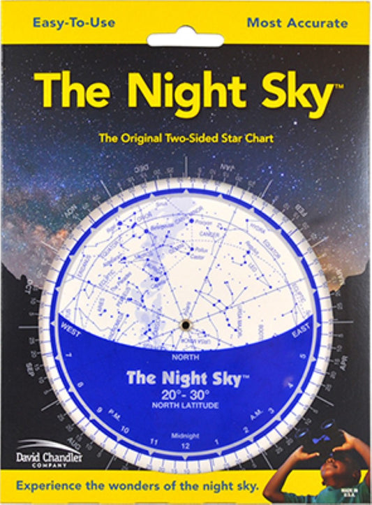 The Night Sky Planisphere 20°-30°N (Small Plastic)