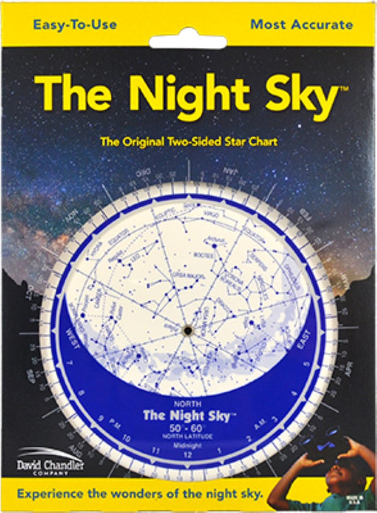 The Night Sky Planisphere 50°-60°N (Small Plastic)