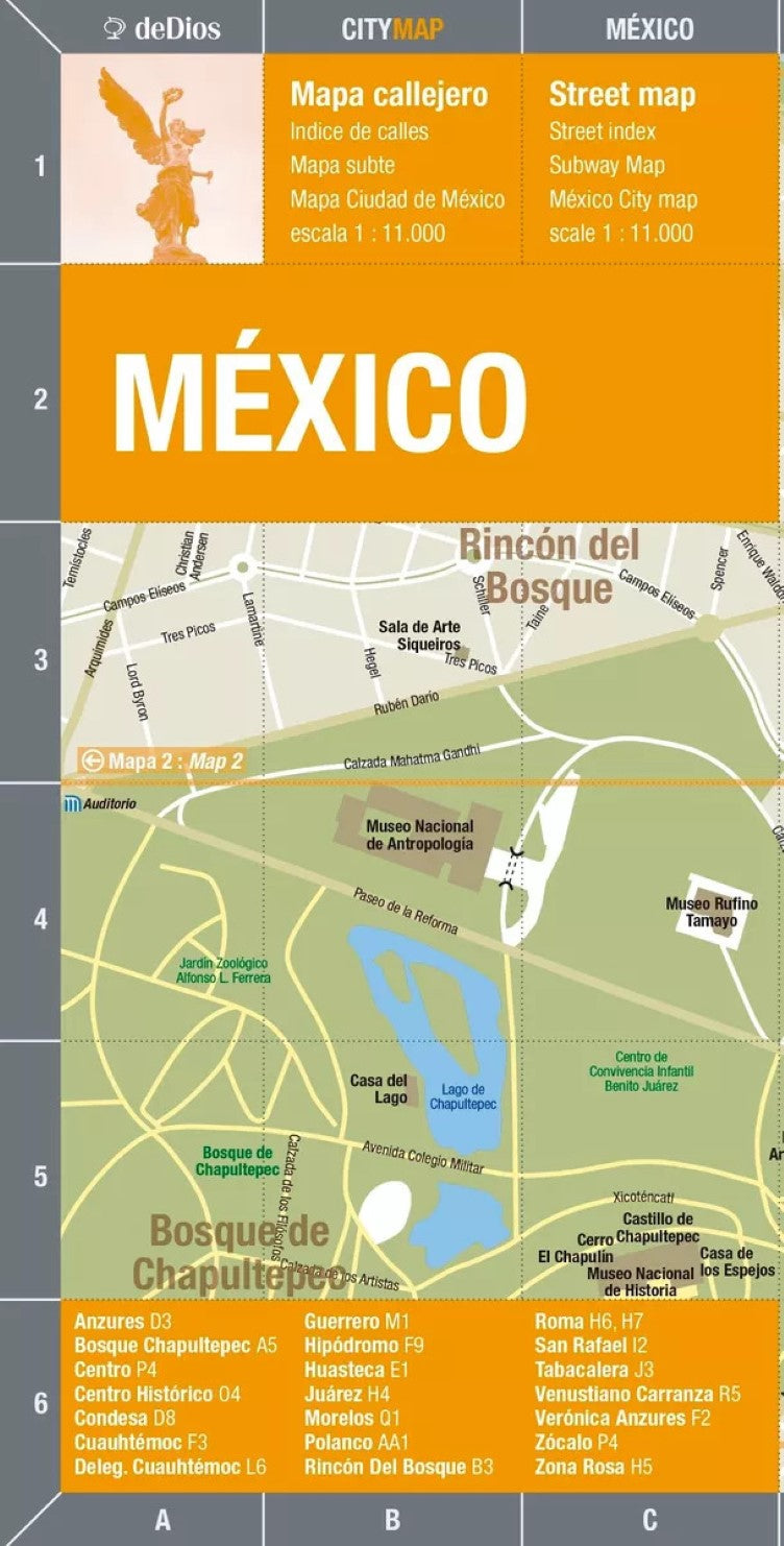 Mexico DF City Map