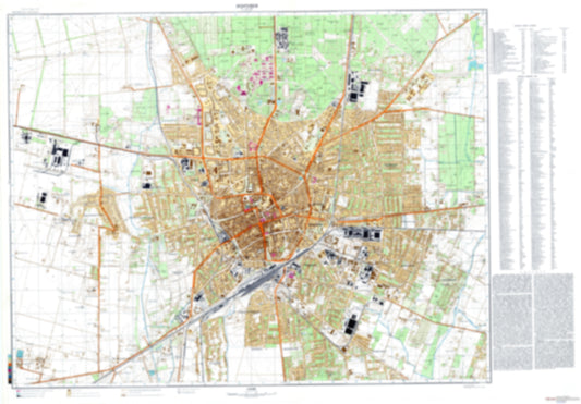 Debrecen (Hungary) - Soviet Military City Plans