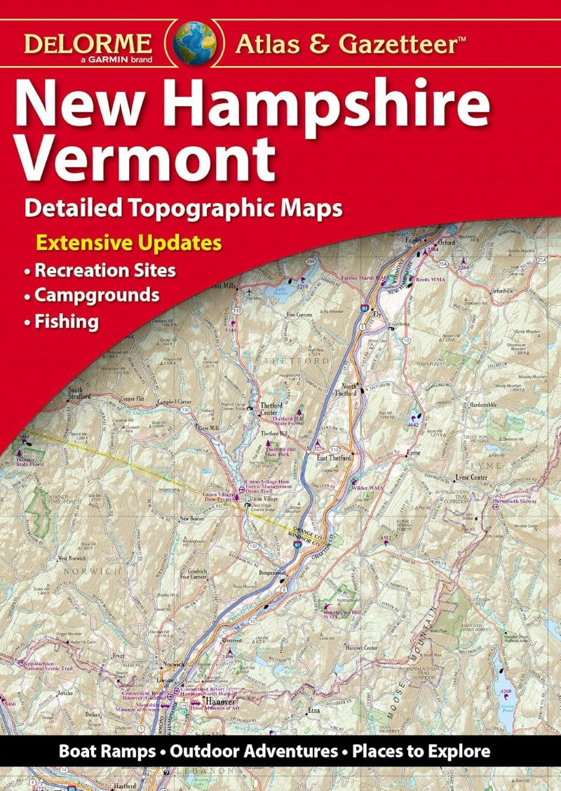 New Hampshire and Vermont Atlas and Gazetteer