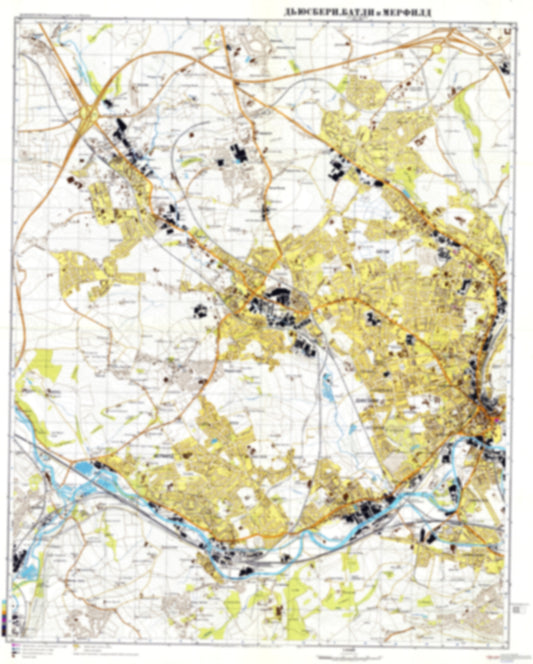 Dewsbury, Mirfield, Batley 1 (UK) - Soviet Military City Plans
