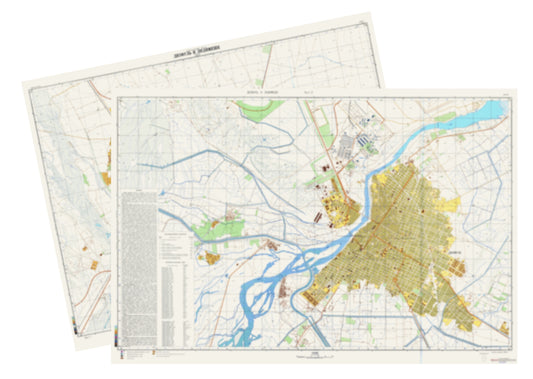 Dezful (Iran) 2-Sheet Set - Soviet Military City Plans