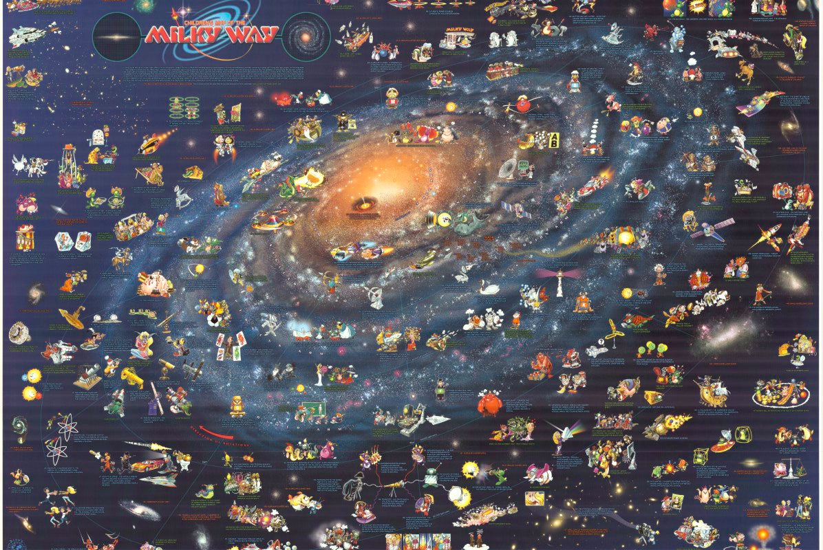 Children's Map of the Milky Way : 38" x 54"