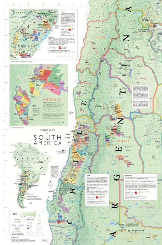 Wine Map of South America