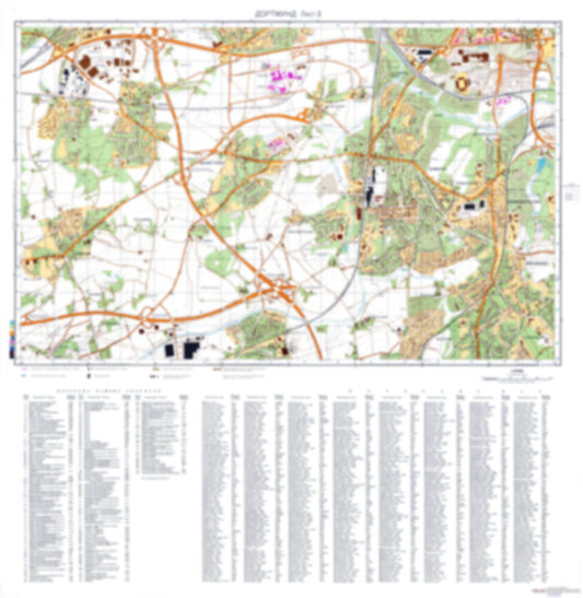 Dortmund 3 (Germany) - Soviet Military City Plans