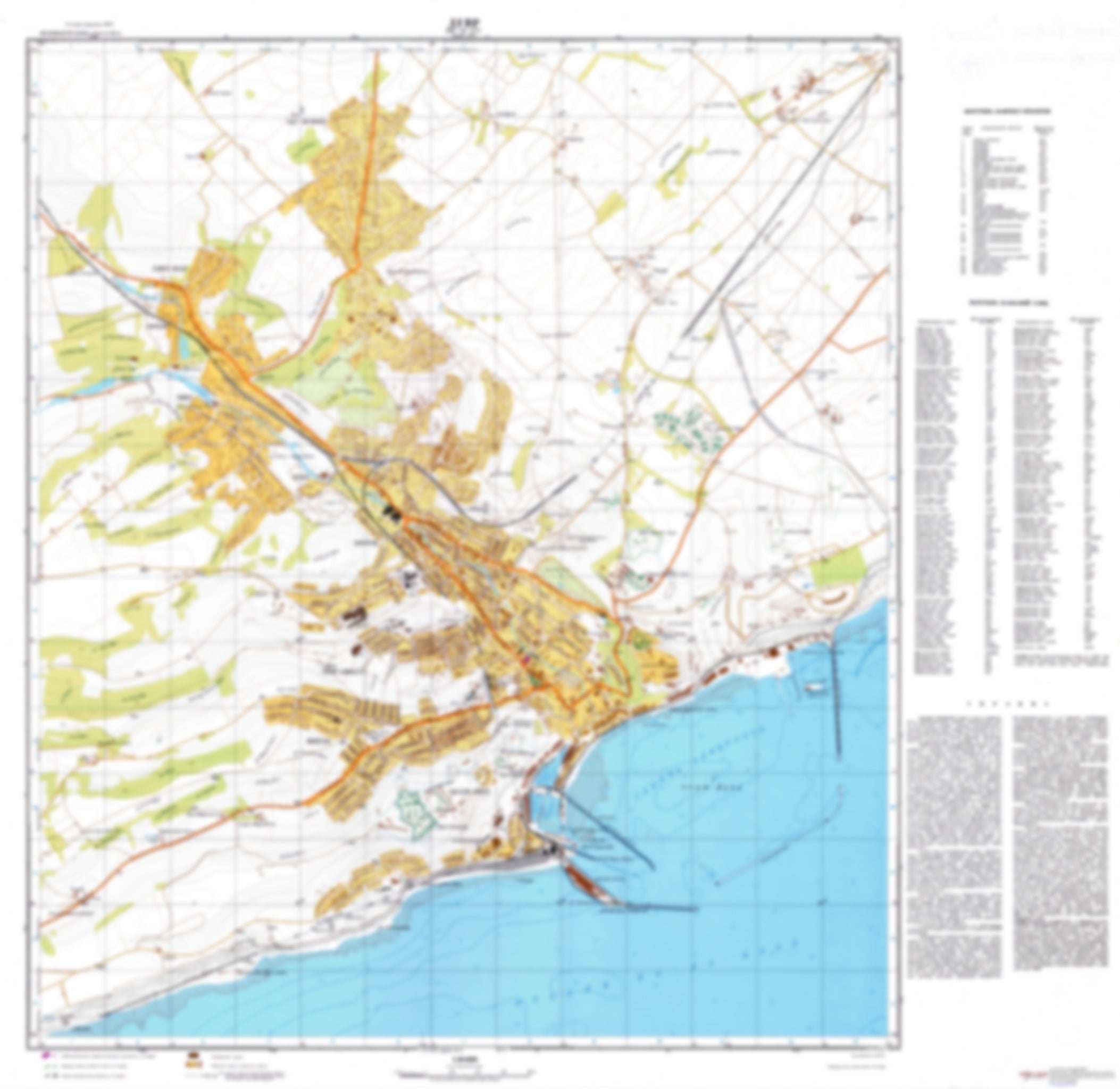 Dover Base Map Dover (UK) - Soviet Military City Plans – Longitude Maps