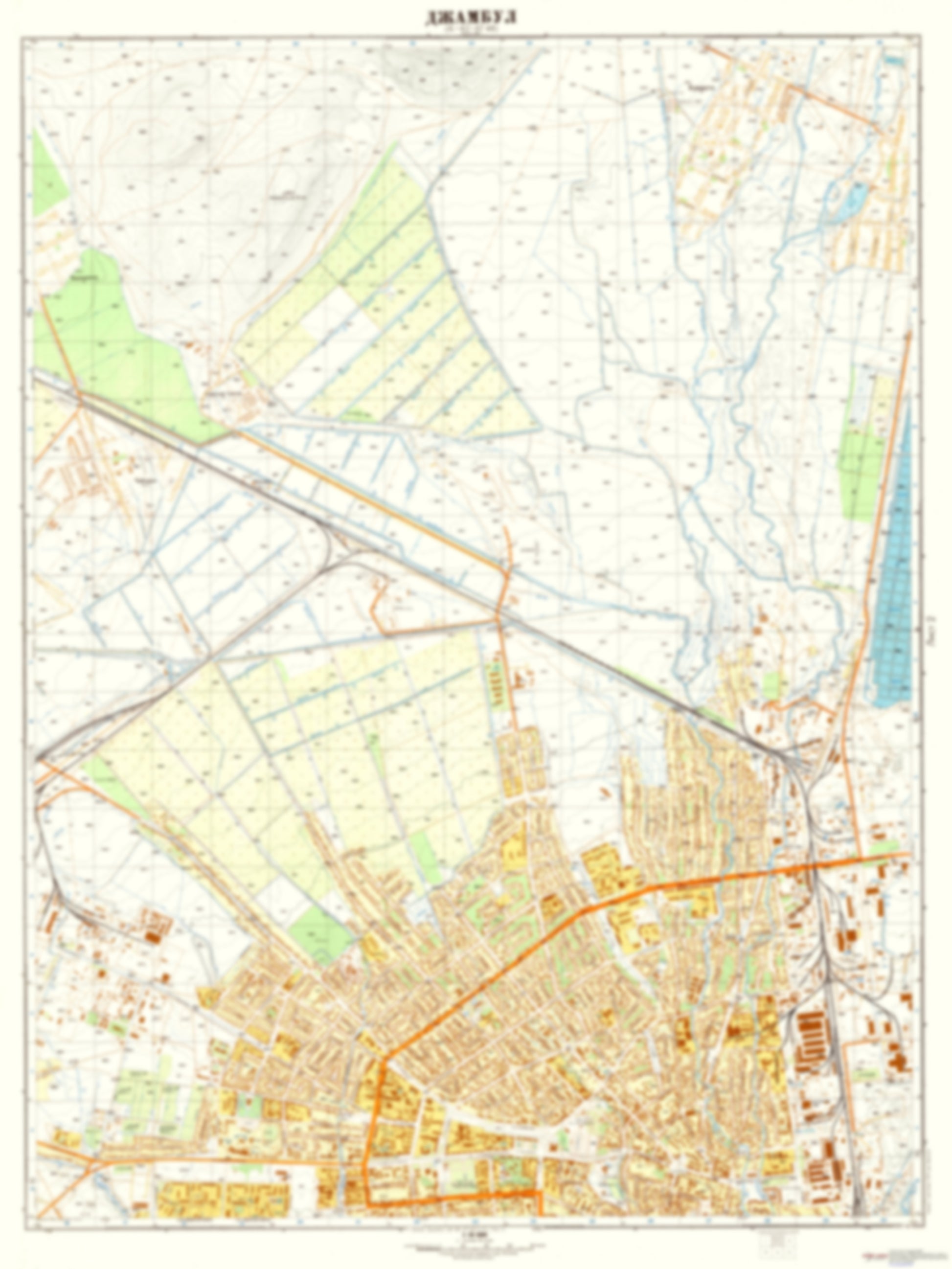 Dzhambul 2 (Kazakhstan) - Soviet Military City Plans