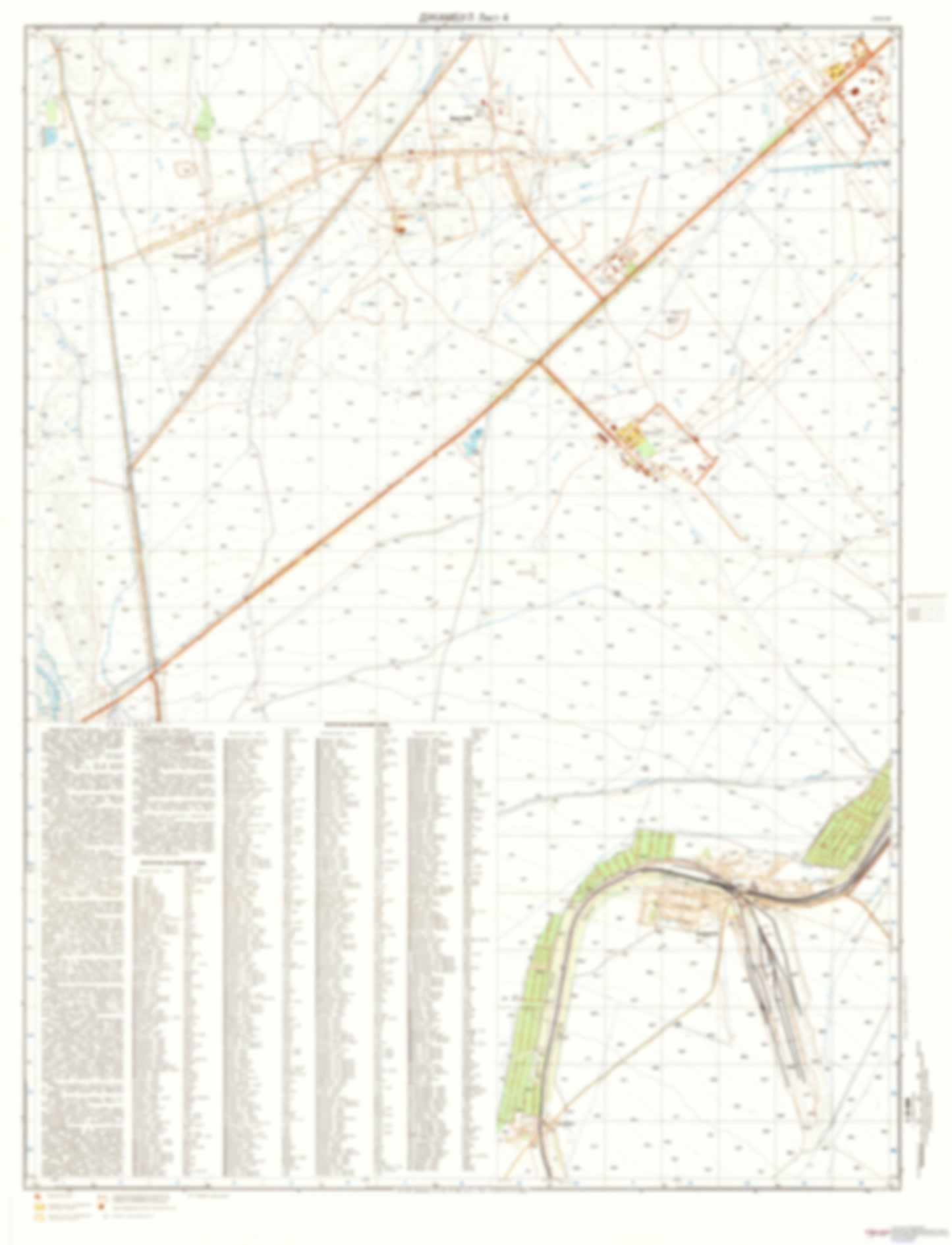 Dzhambul 4 (Kazakhstan) - Soviet Military City Plans