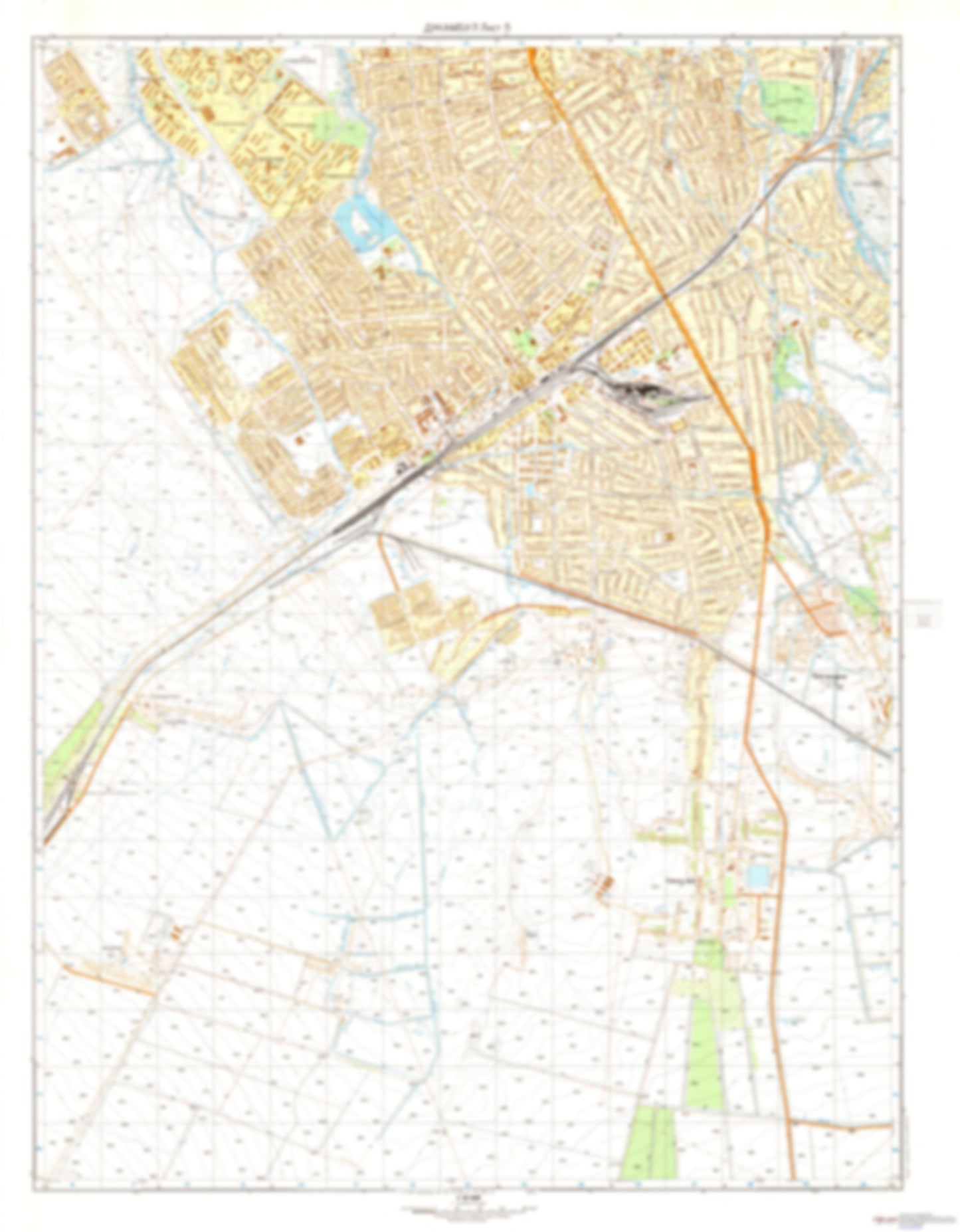 Dzhambul 5 (Kazakhstan) - Soviet Military City Plans