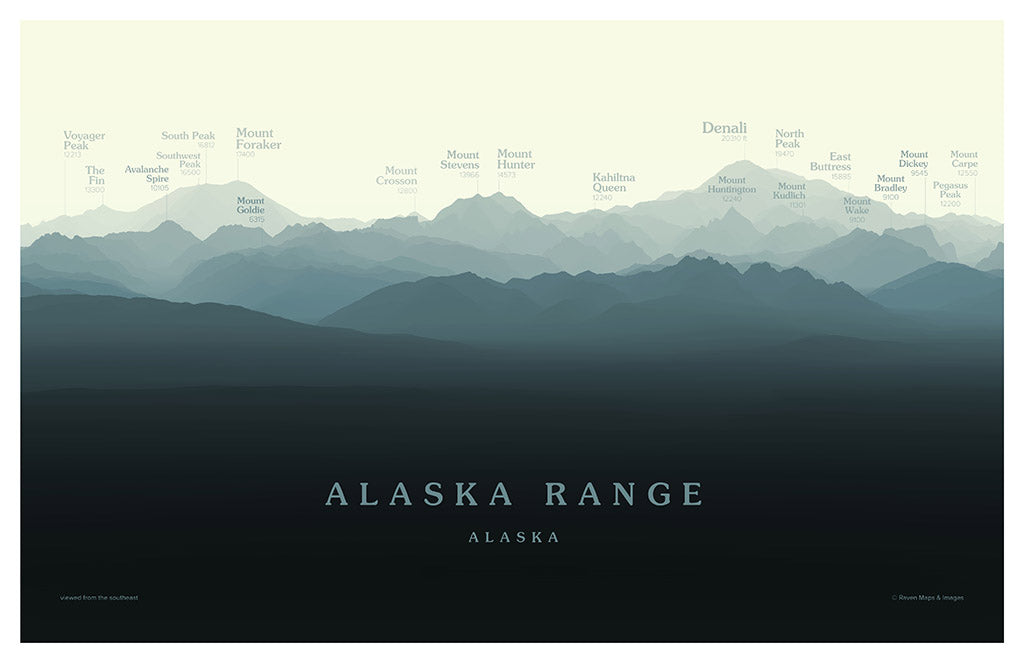 Denali Peakscapes Elevation Panorama