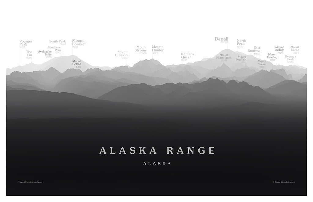 Denali Peakscapes Elevation Panorama